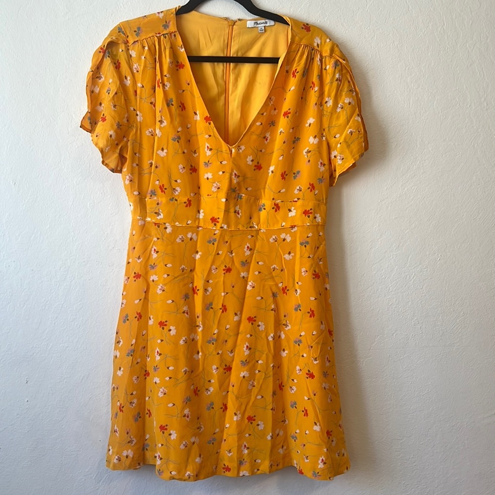 Madewell Yellow Dress Floral